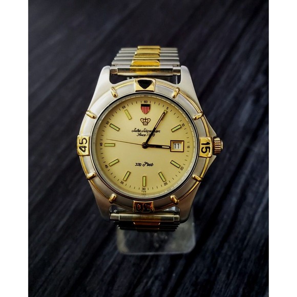 SUPER‎ Rare Jules Jurgensen Concept Diver 705 Locking Crown Working Bezel Mint!